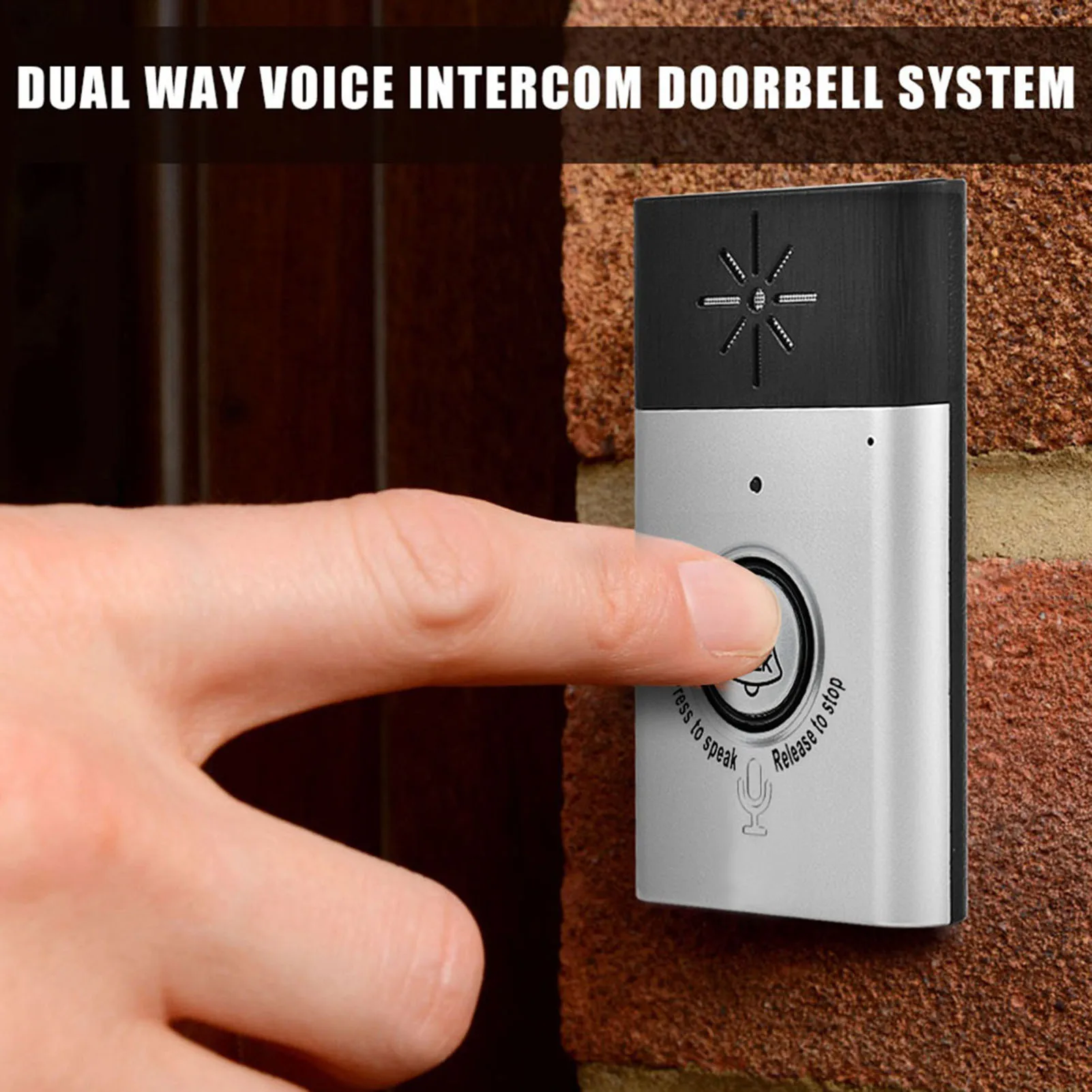 2.4GHz Mini Portable  Way Voice Intercom Wireless Doorbell  System new