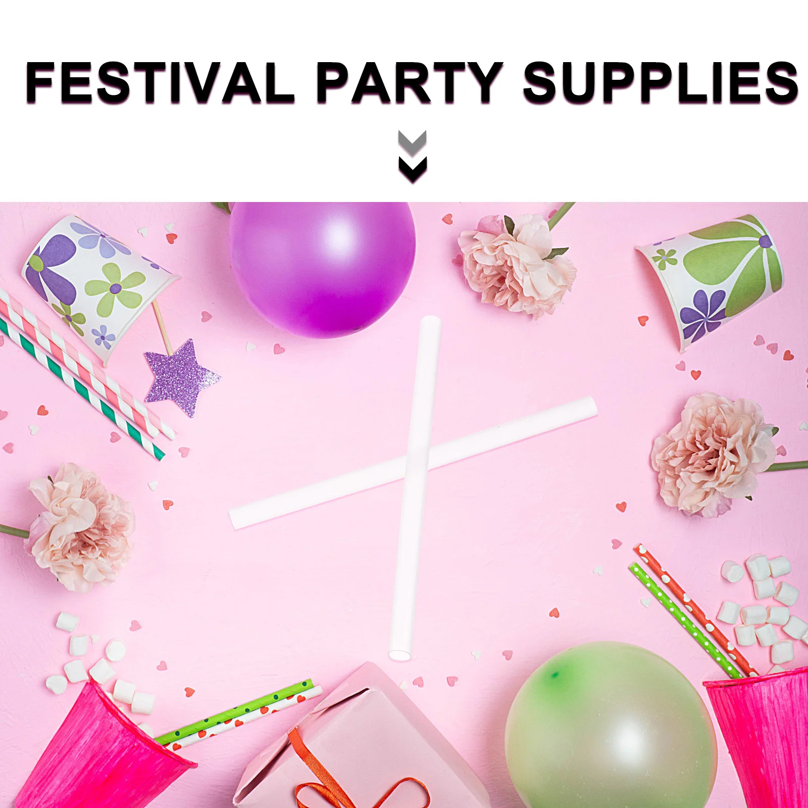 

1600pcs Straw Blowing Tool Party Supplies Festival Wedding Birthday Balloon Accessories Balloon Blowing Supplies