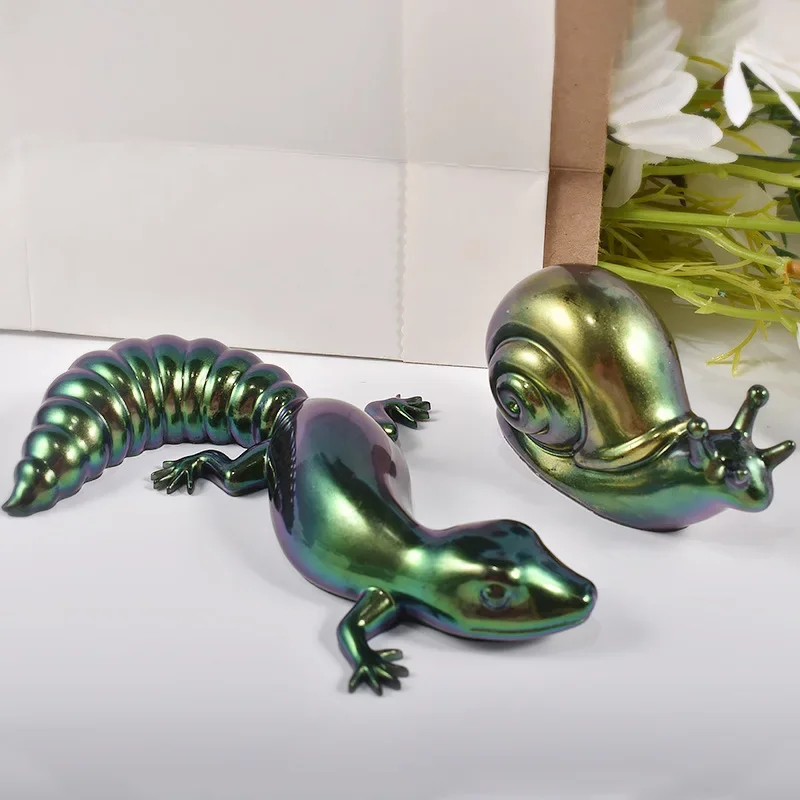 Lizard Clay Silicone Molds DIY Handmade Home Art Decoration Ornament Epoxy Resin Mold Animal Frog Snail Making Plaster Mould