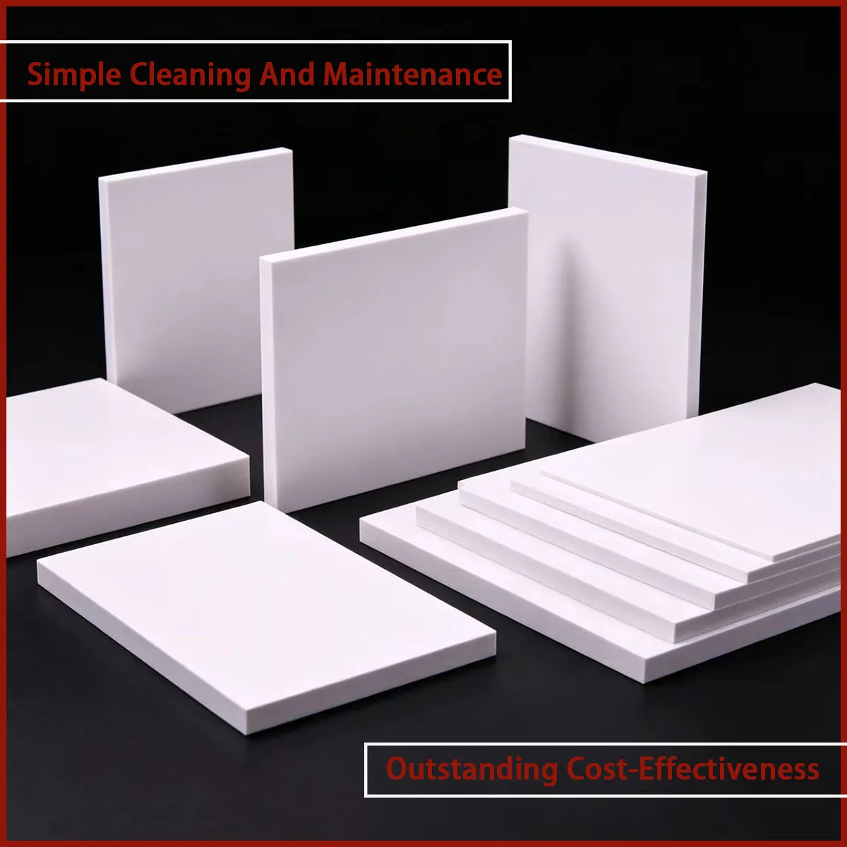 3mm-15mm thick white PVC foam board is used for decoration, advertising, partitions, cabinets, etc