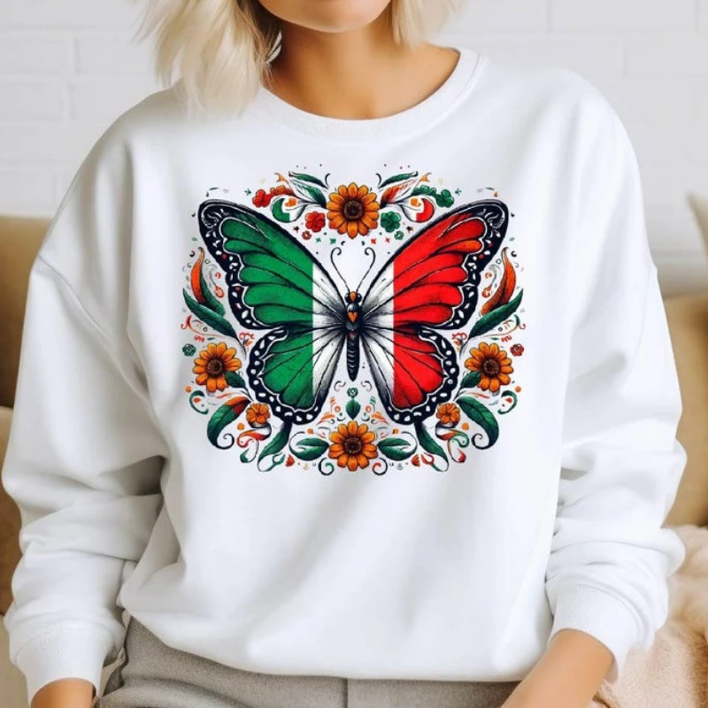 Mexican Flag Butterfly Pride Mexican Independance Day File Shirt Mexico Heritage Mex Girl Sublimation Design Butterfly T Shirts