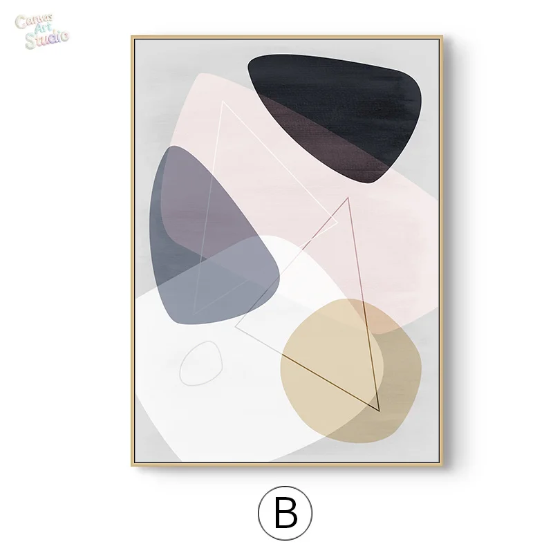 2026 Nordic Abstract geometry Wall Art Canvas Poster and Print Canvas Painting  Decorative Picture for Living Room Home Decor