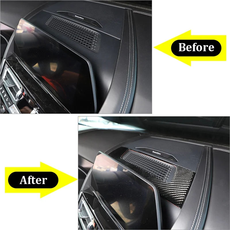 غطاء مكبر صوت لوحة القيادة ملصق مكبر صوت لوحة القيادة لسيارات BMW 8 Series G14 G15 G16 2019-2022-N25R