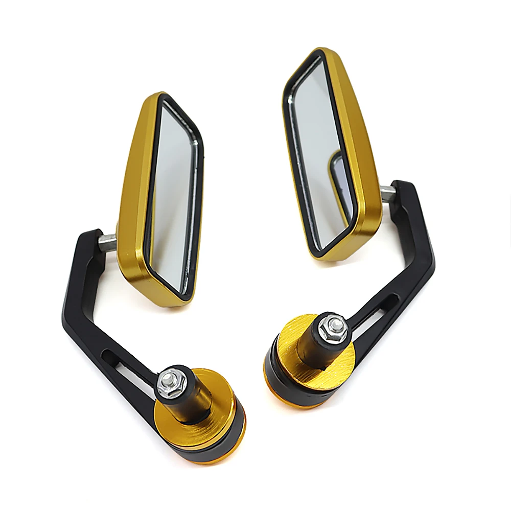 Motorcycle 22mm Handlebar End Mirror 7/8" Rearview Mirror Universal For Honda Shadow Kawasaki Suzuki GSR 600 GSXR 750 view 3