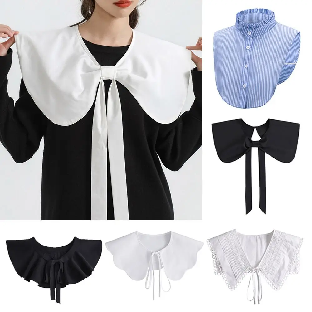 

Fashion Cotton Classic Detachable Clothes Accessories Lapel Blouse False Collar Shirt Fake Collar