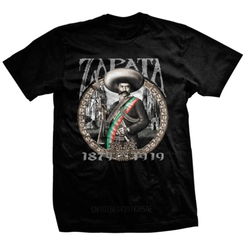 Cotton O-Neck Short Sleeve Casual Mens T-shirt Size S-5xl Emiliano Zapata Salazar Mexican Leader Revolution Hero T-Shirt