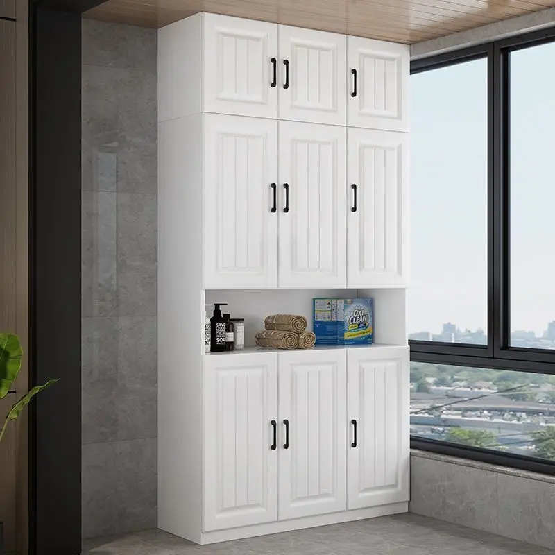 Balcony Cabinet Storage Locker Household Locker Large Capacity Waterproof Sunscreen Bay Window Sundries Shoe Cabinet