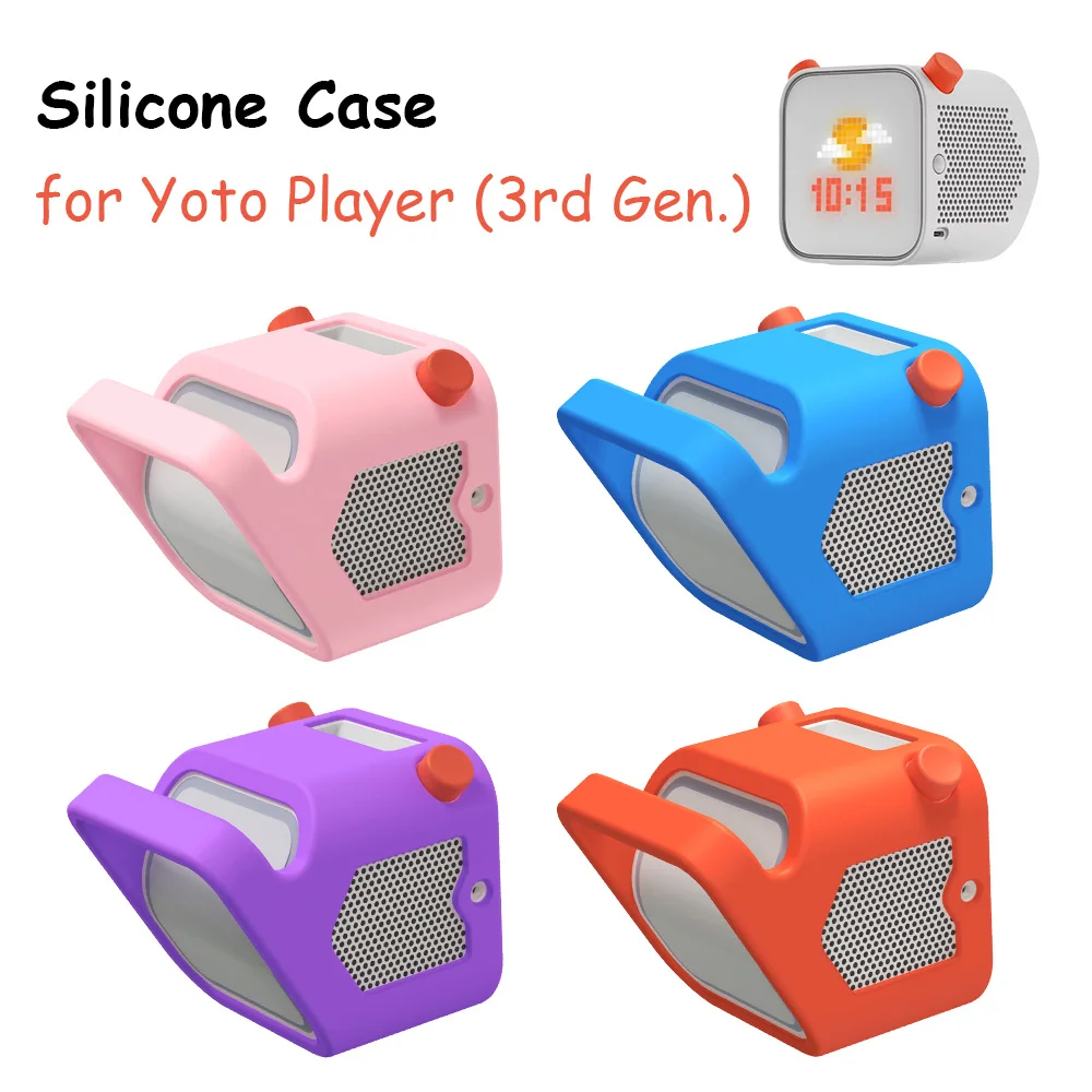 حافظة سيليكون لمشغل يوتو ، صندوق حماية للسفر ، حقيبة حمل مانعة للانزلاق بمقبض ، واقي مشغل الصوت ، الجيل الثالث