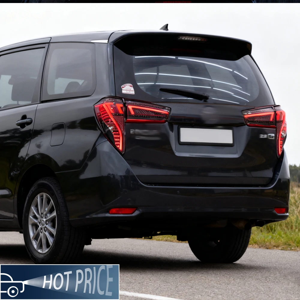 

For Toyota Innova 2016-2020 LED tail light assembly upgrade, new full-width tail lights, car tools and accessories