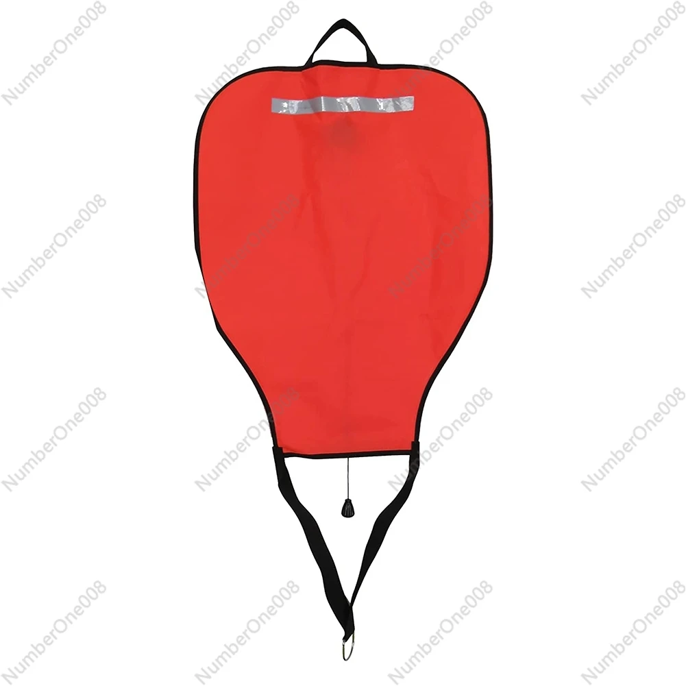 Scuba Diving Nylon Lift Bag,High Visibility Buoyancy Bag with Open Bottom,Salvage Bag Float Buoy(Red)