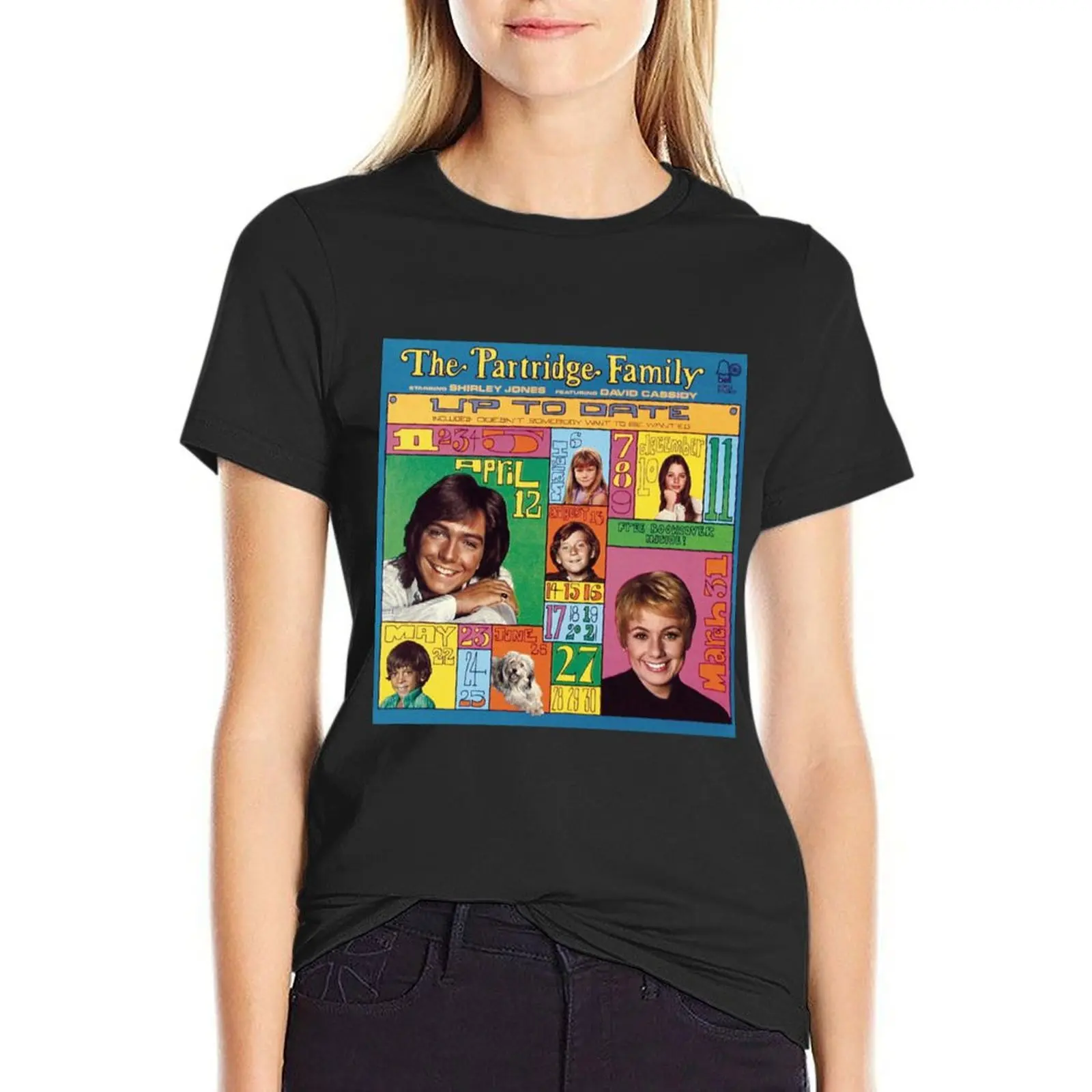 Partridge Family - Up to Date T-Shirt plus size tops Blouse cotton t shirts Women