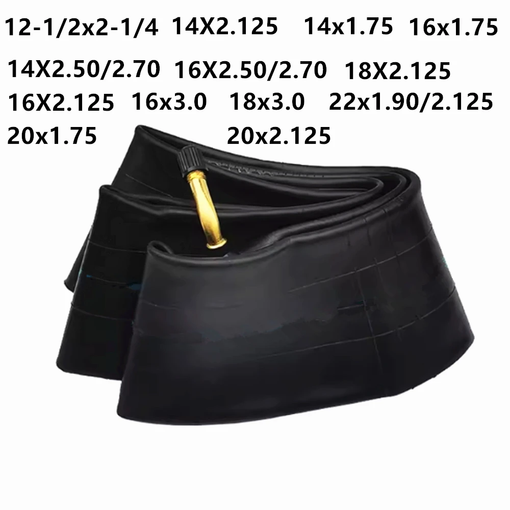 

14/16/18/20/22 Inch Butyl Inner Tube 1.75/2.125/2.5/3.0 for Electric Scooters E-Bike Unicycle Tyre