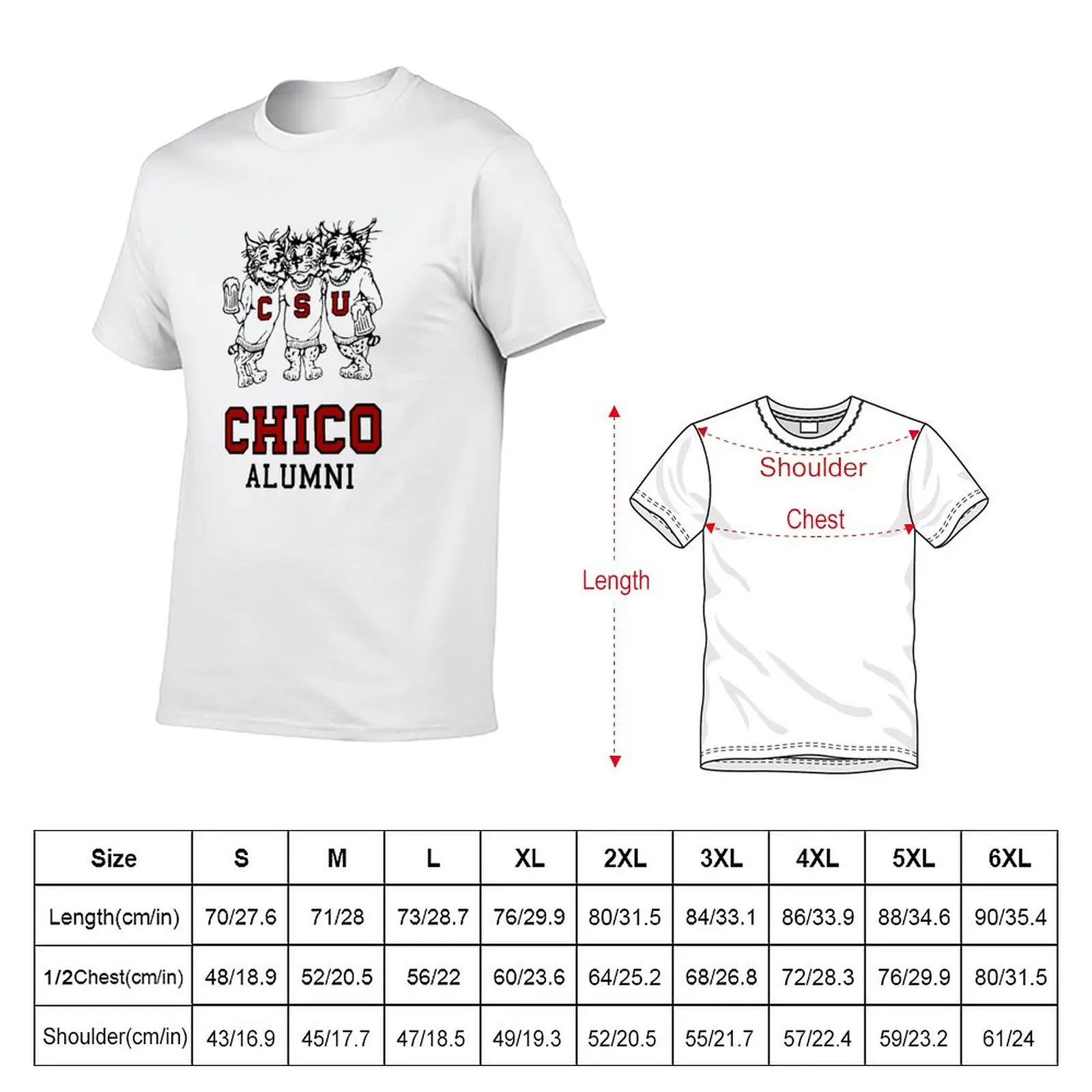 Chico State AlumniVintage Drinking Wildcats Logo From The 1970's / 1980's T-Shirt anime heavyweight t shirts for men