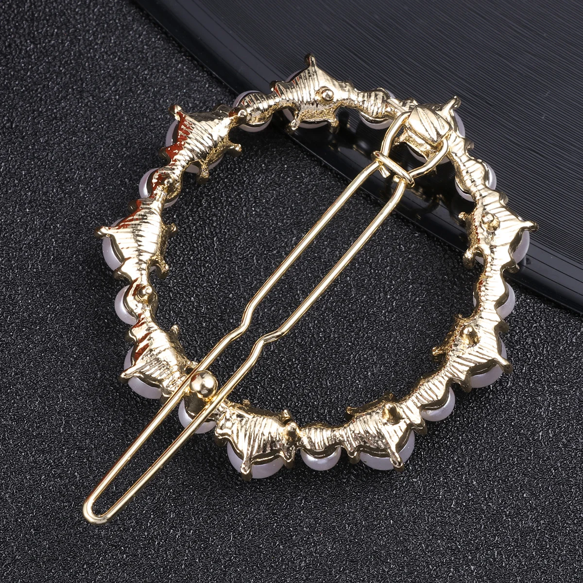 

Pearl Hair Clip Love Heart Crown Geometric Round Hairpin for Women Girls Elegant Wedding Party Daily Gift Geometric Hairpin