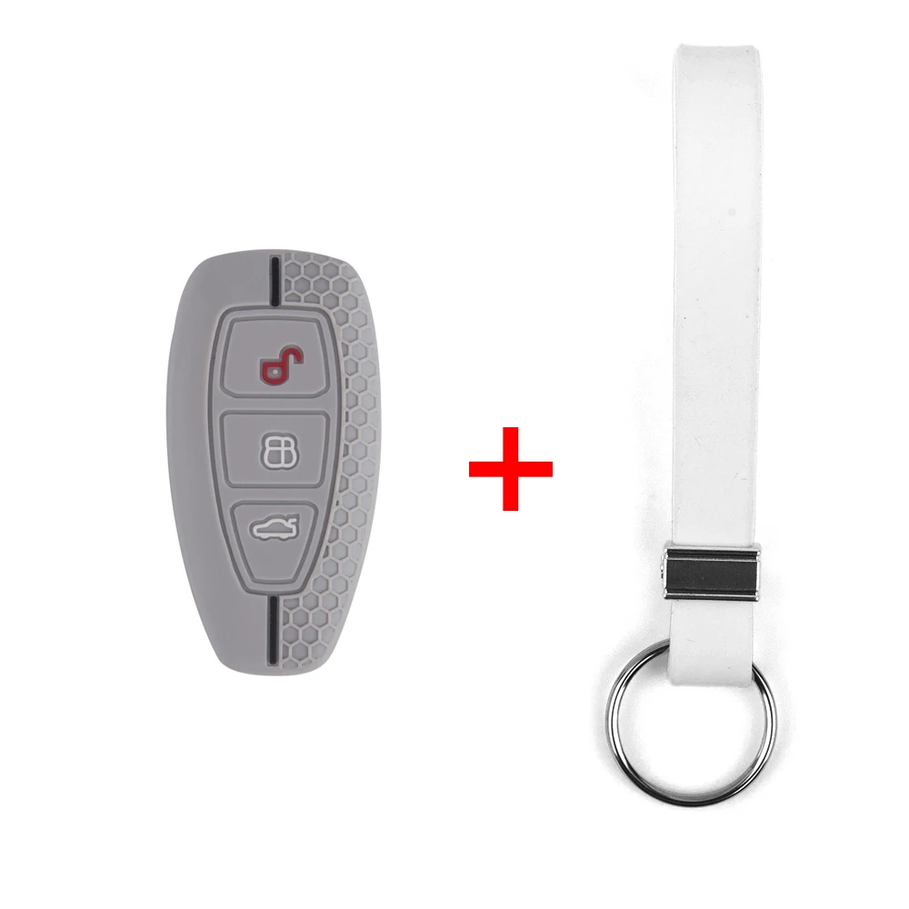 3 Button Key Cover For Ford Transit Custom Mondeo Fiesta Kuga ST Line MK3 Focus 3 Station Wagon Ecosport Case Key Protection view 3