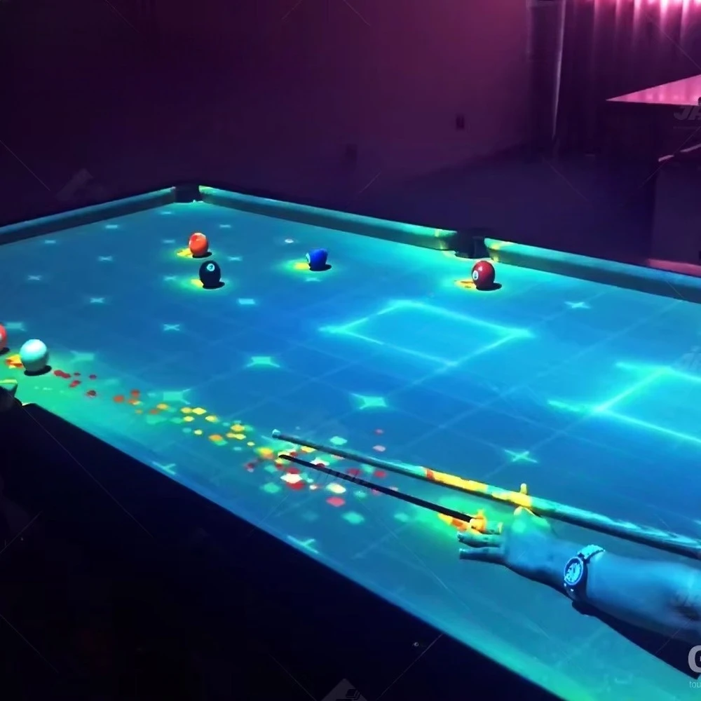 Indoor Amusement Game Billiard Tables 3D Interactive Projection Snooker & Billiard Tables Games