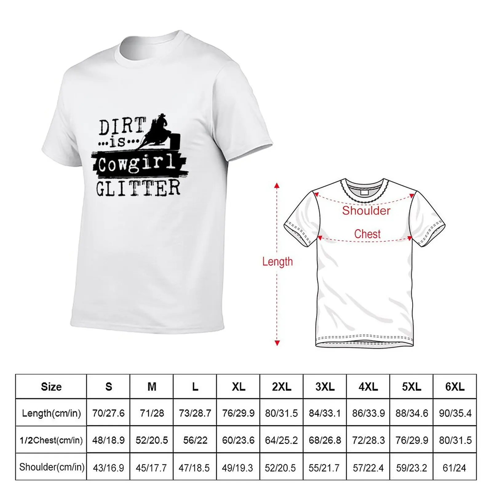 New Dirt is Cowgirl Glitter horse barrel racing T-Shirt funny t shirt blank t shirts mens champion t shirts