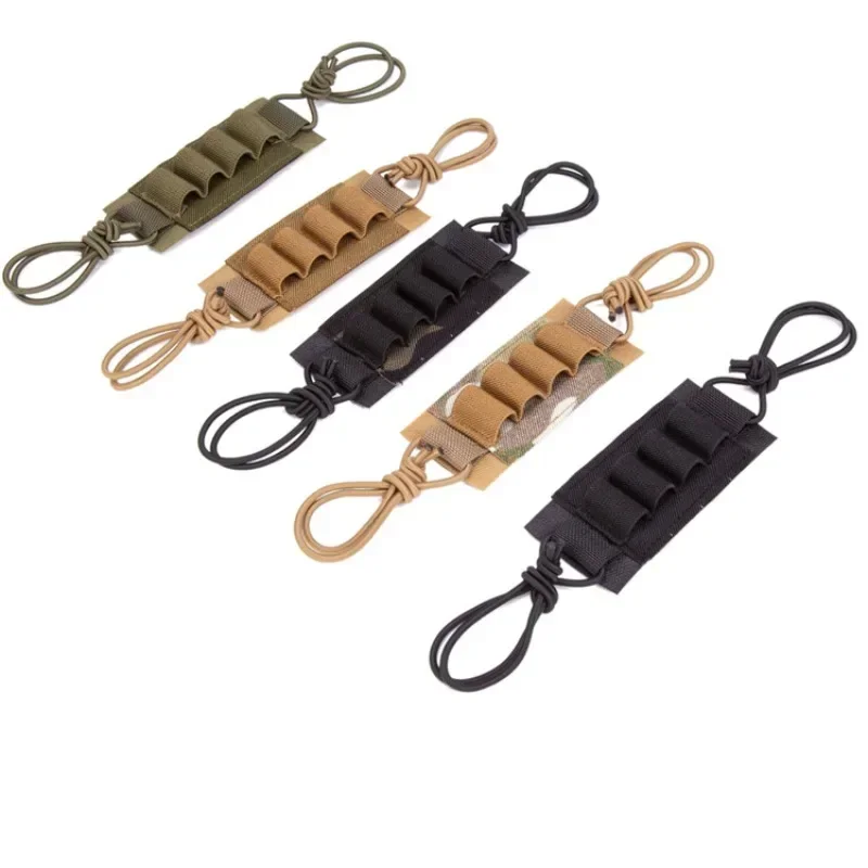 Hunting Helmet Mount Lanyard Elastic Battery Storage Board Bag Hook Loop Batteries Holder Helmets Device Fixed Strap Band