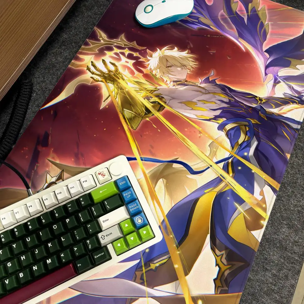 

Honkai Star Rail Phainon Mouse Pad Xxl Computer Large Size Non-slip Gamer Keyboard 90x40cm Art Design HD Deskmat