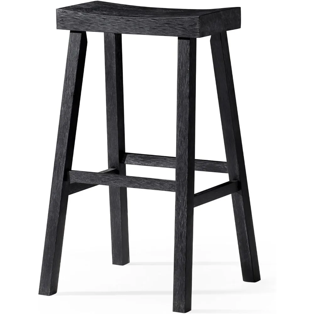 

Kitchen Bar Stool, Modern Farmhouse Wood Barstool, Kitchen Island Chairs, Pub Bar Height Stools for Kitchen, Wide Com