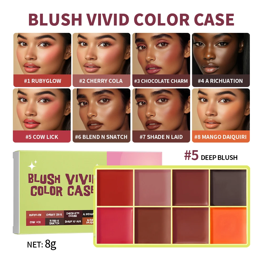 Curve Case Cream Wenkbrauwcrème Blush Highlighter Palette Matte Shimmer Finishes Schaduwtinten Langdurige cosmetica