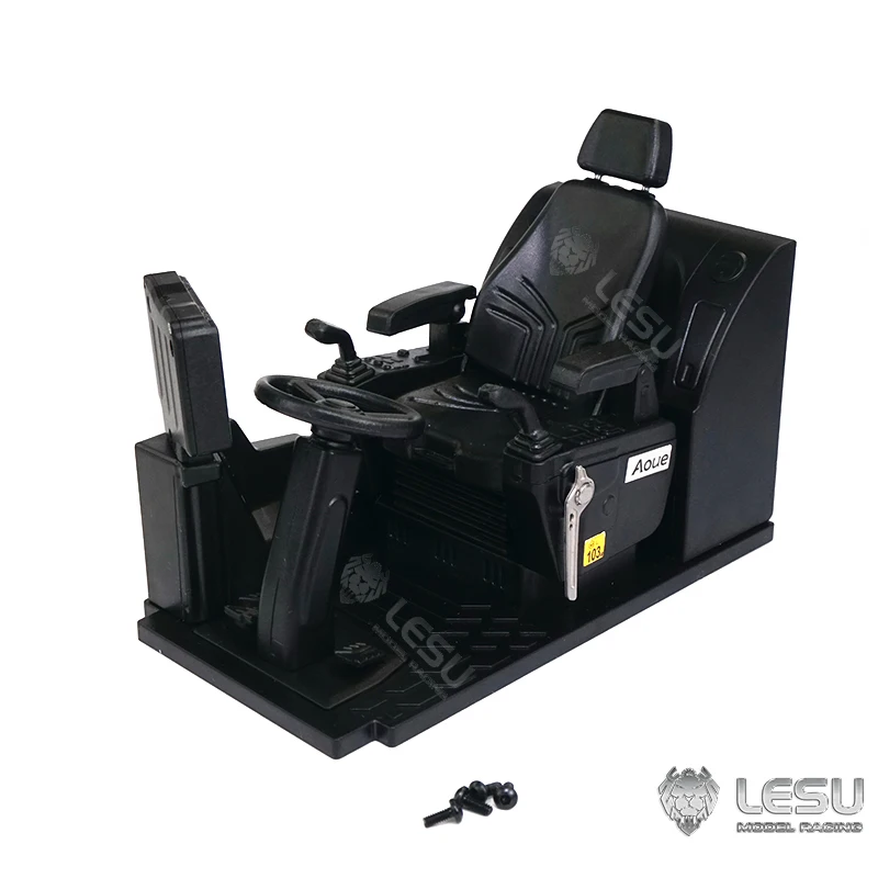 LESU 1/14 Cabin Decorative Seat Steering Wheel for RC Hydraulic WheeLED Excavator Et30H Remote Control Toys Car Th17913-SMT3