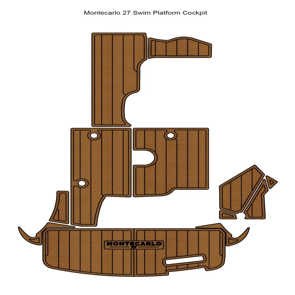 

Монтекарло 27 Плавательная платформа Кокпит Лодка EVA Искусственный тиковый палуб Напольный коврик SeaDek MarineMat Gatorstep Стиль Самоклеящийся
