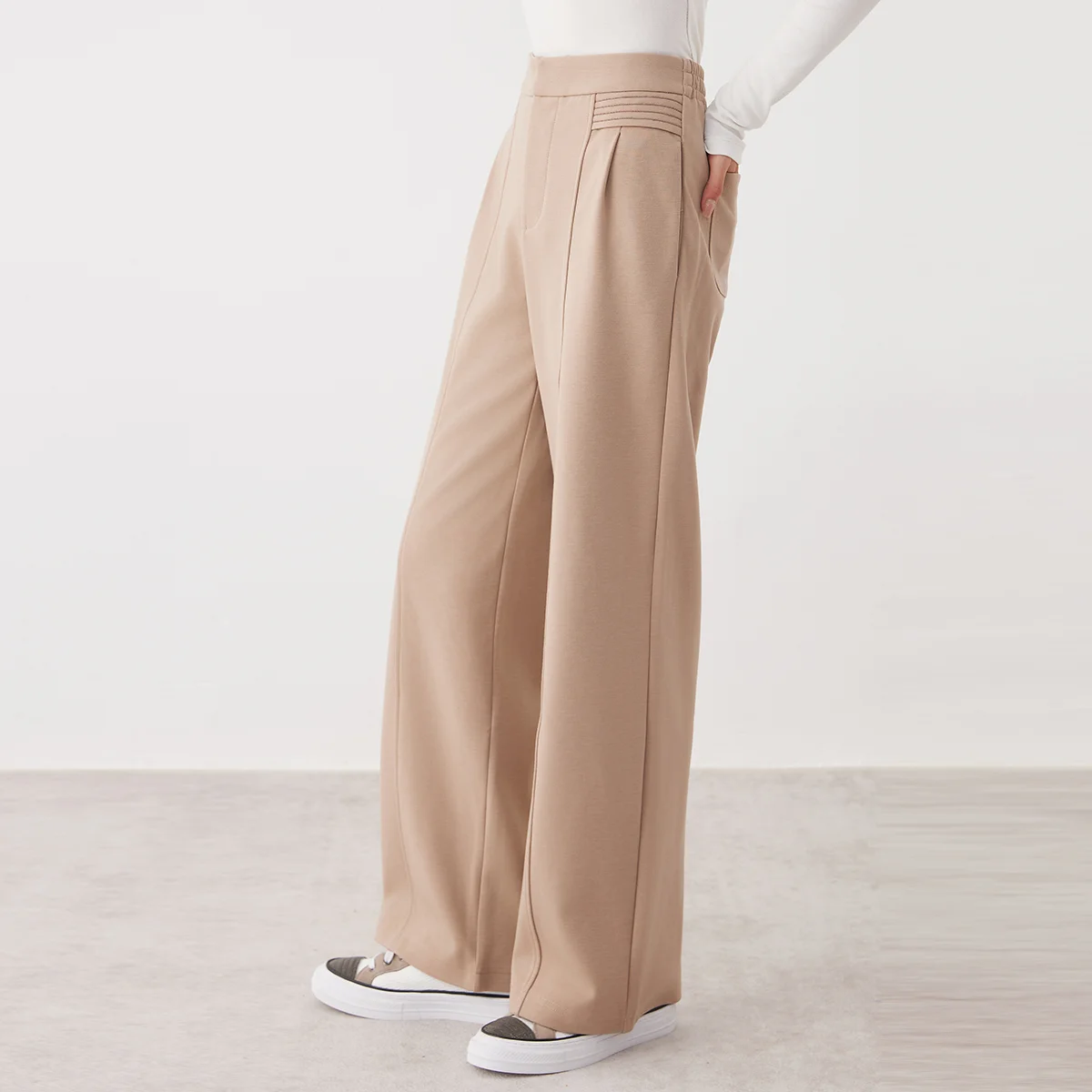 K2673L High-quality luxury brand women's Clothing casual straight leg trousers long pants