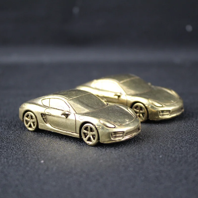 1Pcs Sport Car Figurine Lightweight Desktop Decoration Study Brass Artware Car Model Table Collection Accessories