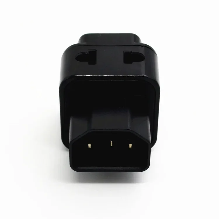 2 In 1 IEC 320 C14 Male To C13 Female Power Adapter PDU/UPS C13 Universal Female AU/US/UK/EU Special Conversion Plug