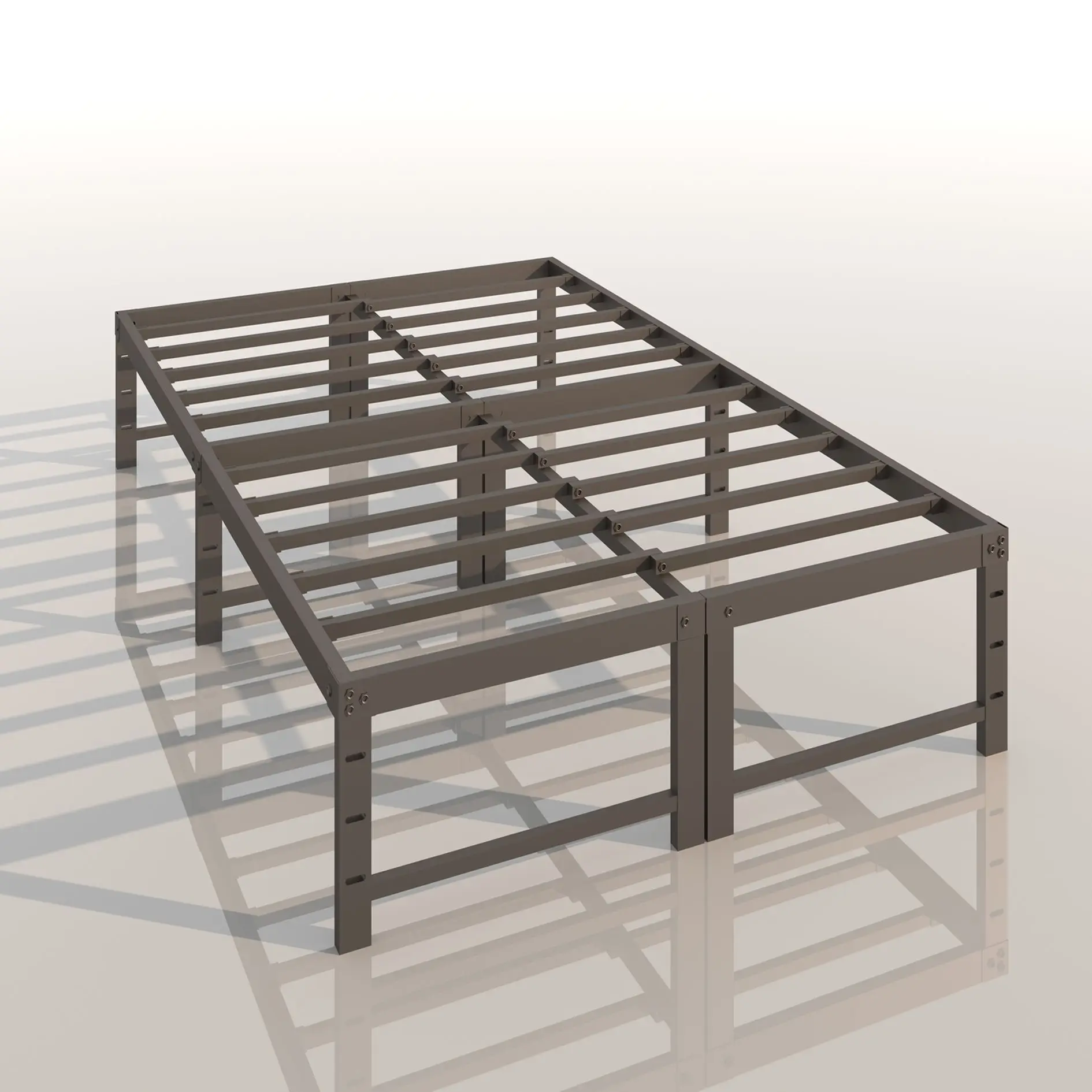 Iron frame packaging shelf with guardrail, charging light with bunk bed