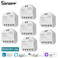 Mini WiFi Smart Switch SONOFF DUAL R3 Lite 2 Gang Dual Relay Module for Electric Motorized Roller Shutter Control Via Google