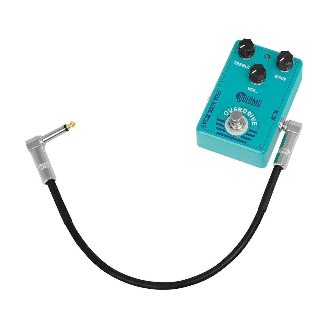 Guitar Effects Pedal Audio Cable 6.35mm Connecting Wire 30-60cm Flat Patch Cable Metal Head Copper Core Cables