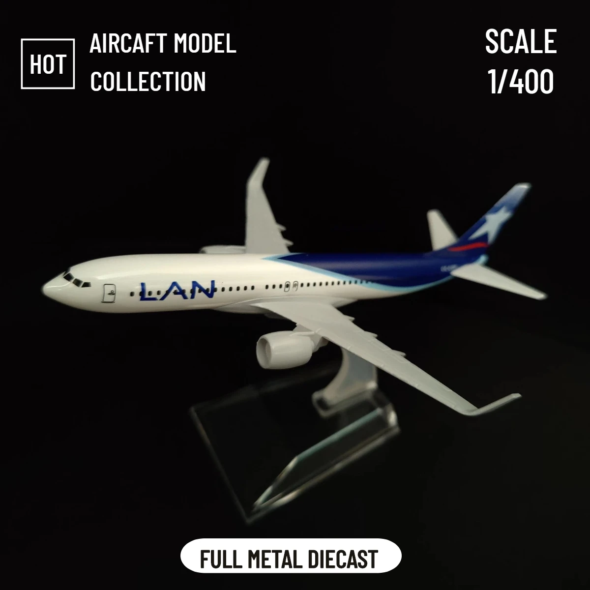 1/400 Metal Aircraft Model Replica, Scale Chile LAN LATAM Airlines Diecast Aviation Miniature Plane Toys for Boys Birthday Gift