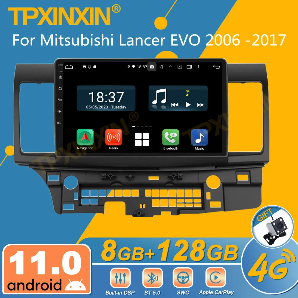 For Mitsubishi Lancer EVO 2006 -2017 Android Car Radio 2 Din Autoradio Stereo Receiver GPS Navigator Multimedia Player Head Unit