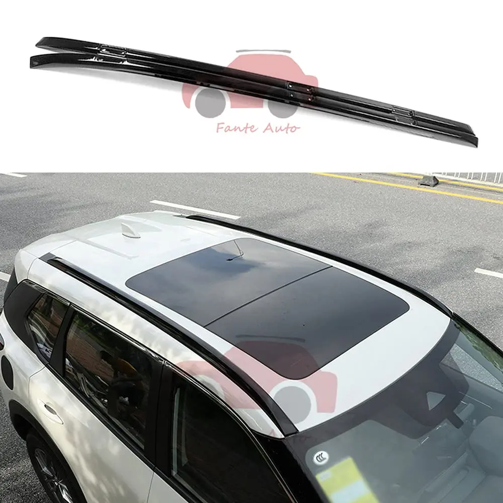 FANTE 2PCS Roof Rack Rails Fits for Nissan New X-Trail Rogue 2022 Without Screws Cargo Crossbars Luggage Carrier (Black)