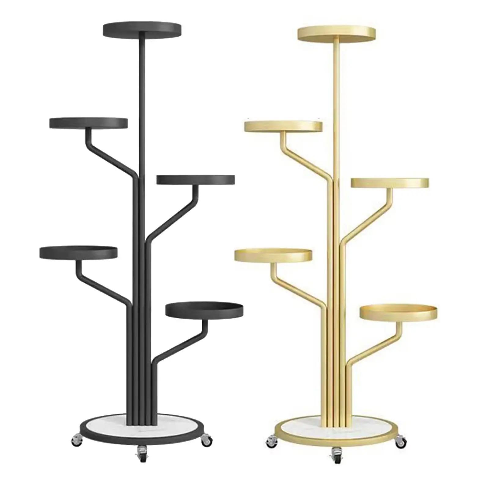 Plant Stand with Wheels for Multiple Plants Plants Shelf Multi Tier Flower Stands for Living Room Patio Indoor Outdoor Balcony