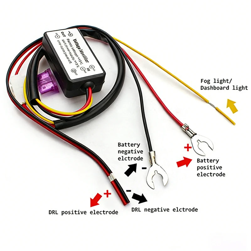 Waterproof 12-18V 5A Auto Car LED Daytime Running Light Relay Harness Dimmer Fog Light DRL Controller on/off Light Delay Line