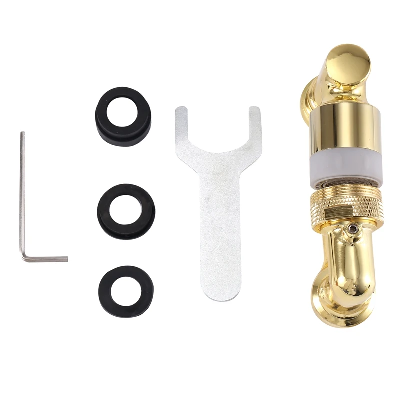 1 Piece 1080° Universal Rotation Faucet Sprayer Head Dual Effluent Washbasin Gold