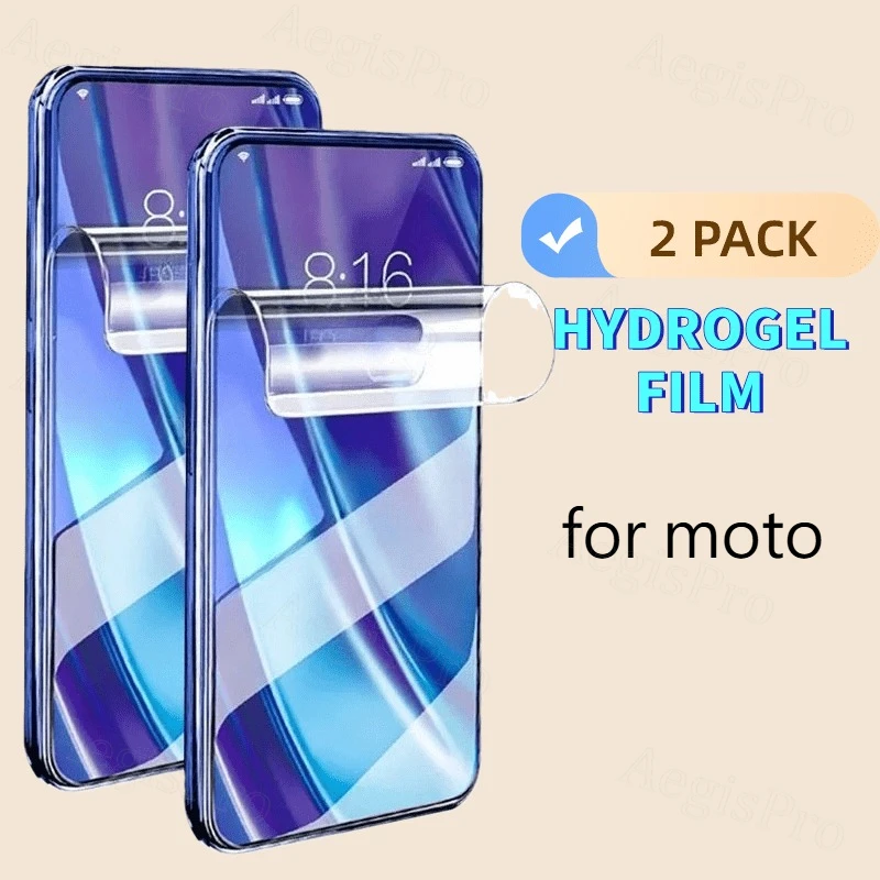 

2pcs Clear Soft Hydrogel Film for Motorola edge 70/edge 60 Fusion/edge 60 Pro Screen Protection Film, Display Damage Shield