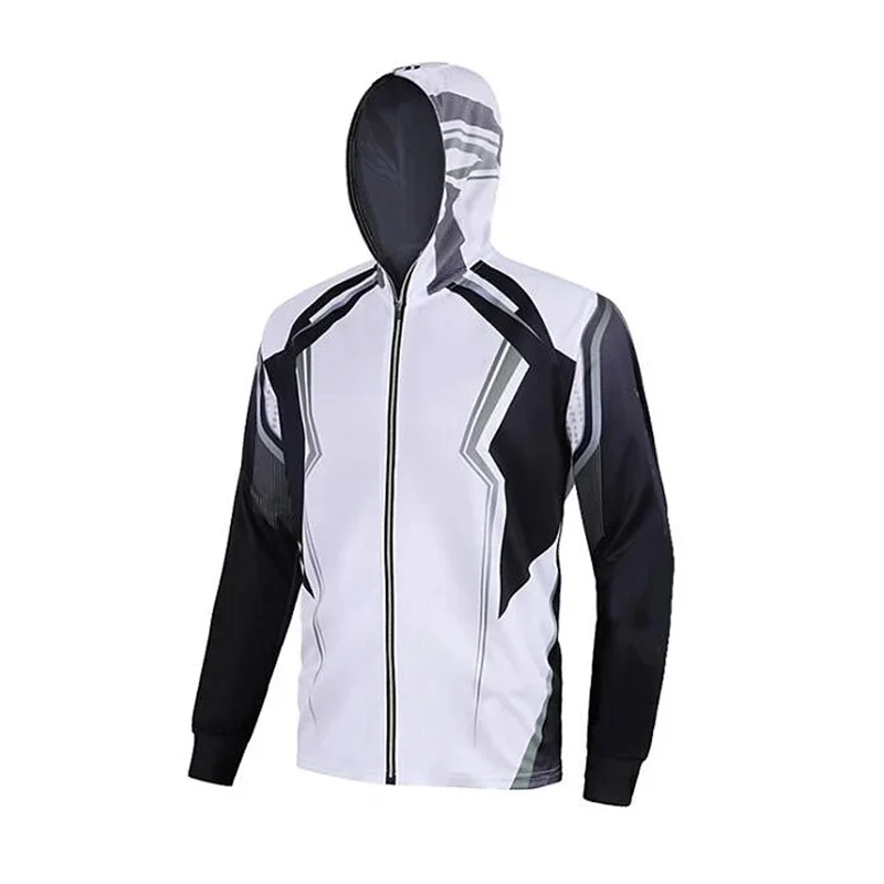 Fashionable Men's Sublimation Long Sleeve Anti-UV Comfortable Jerseys High-Quality Fishing Clothing Fishing Hoodie