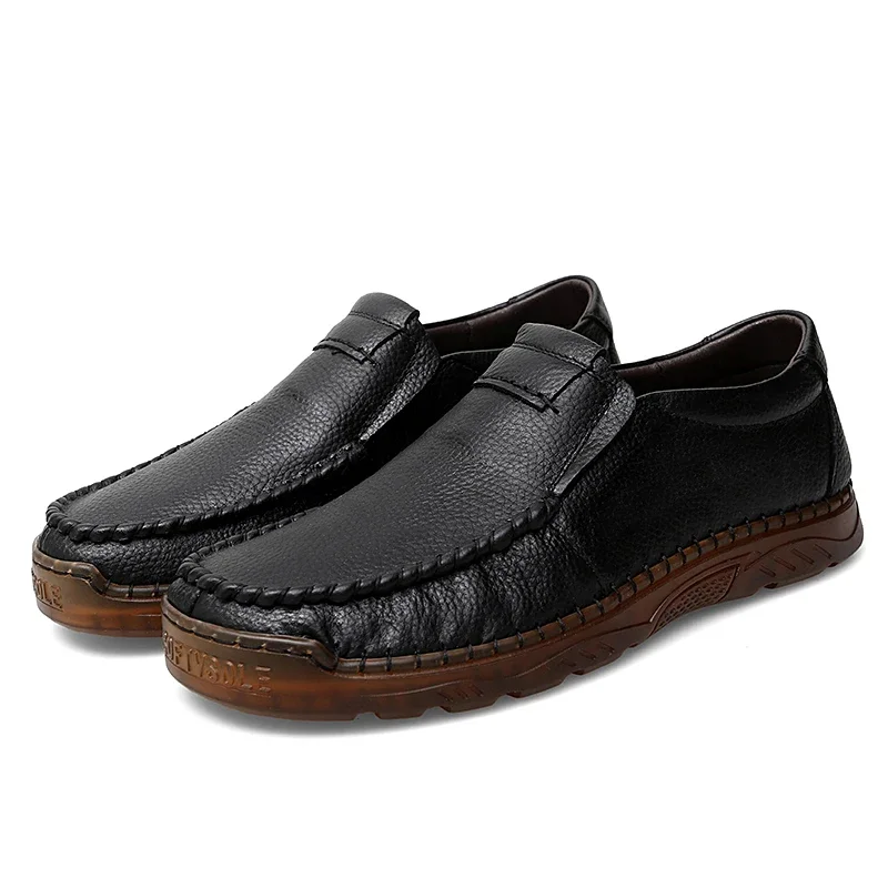 Man PU Leather Loafers Moccasins Business Men's Casual Shoes Retro Designer Driving Flats Party Social Shoes Zapatillas Hot Sale