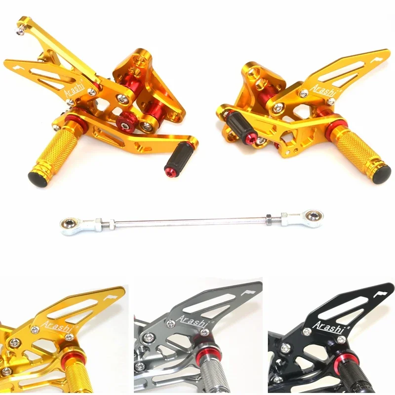 CNC Adjustable Rear Set Rearsets  For SUZUKI GSXR1300 HAYABUSA 1999 2000 2001 2002 2003 2004 2005 2006 Foot Rest