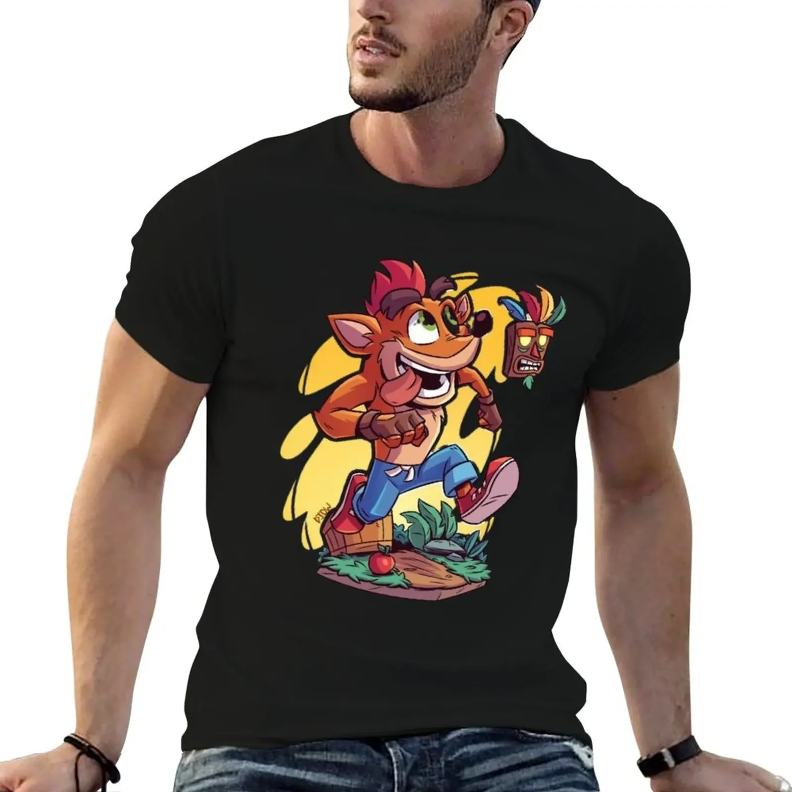 Crash and the assistant genie T-Shirt valentines clothes shirts graphic valentines boutique clothes tops men clothes