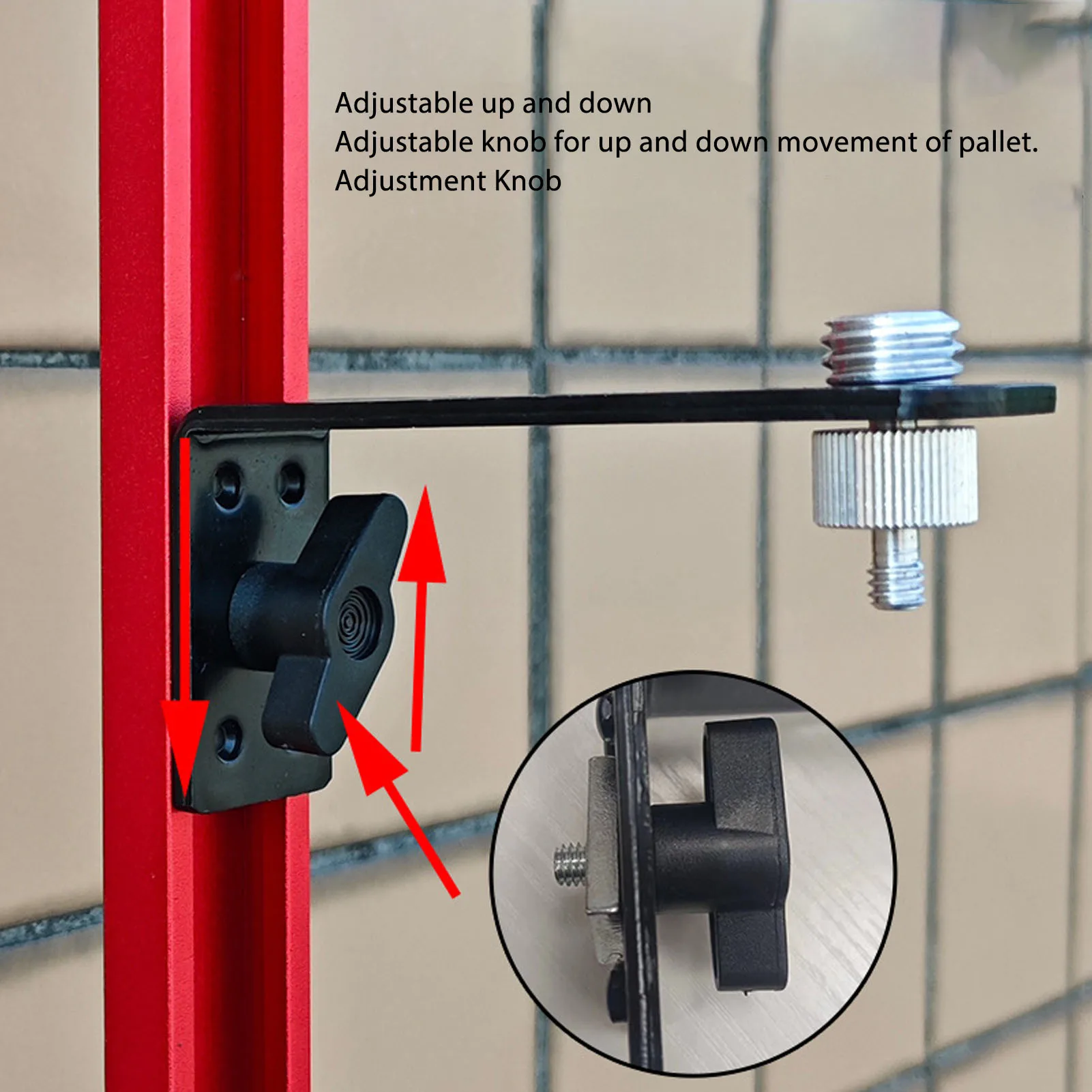 Uchwyt ścienny Doskonała stopa z wysokiej jakości stopu, precyzyjny poziomownik, regulowana wysokość, wspornik podtrzymujący do majsterkowania