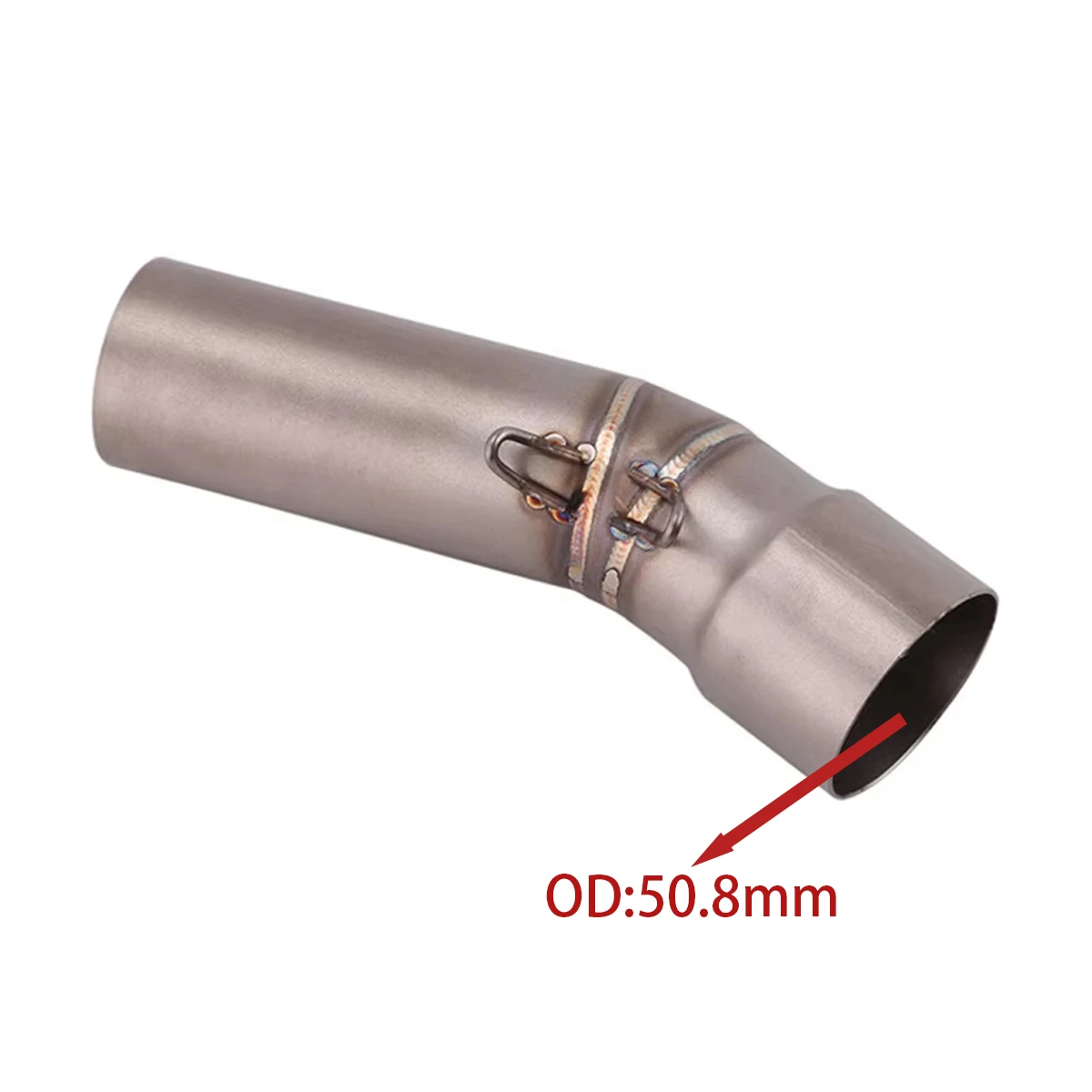 Mid Connect Tube 51mm Interface Motorbike Exhaust Aftermarket Spares For BMW F750 F850 F650 F700 F800 GS
