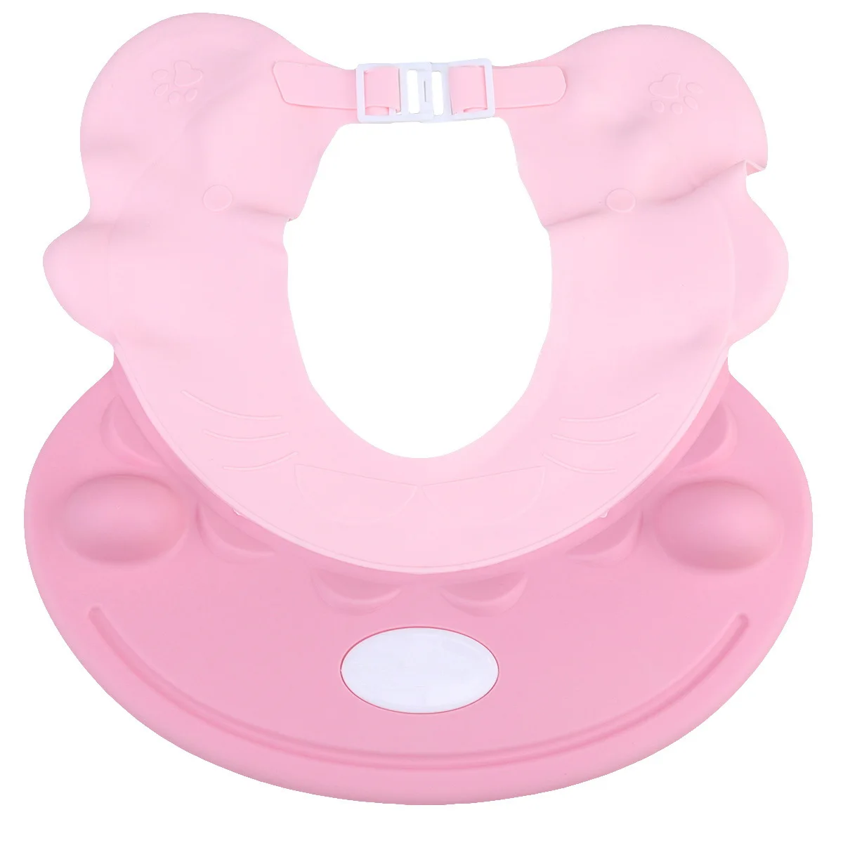

Adjustable Baby Bath Hat Waterproof Sky Blue Cartoon Hair Washing Cap Ear Protector Cap Shower Bath for Kids Baby Shower