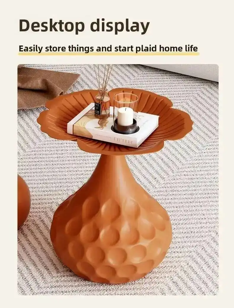 غرفة نوم الإبداعية غرفة المعيشة المنزل طاولة جانبية معدن الحديد جولة بسيطة تخزين وجبة خفيفة أطباق فاكهه طاولة صغيرة السرير تخزين الجدول