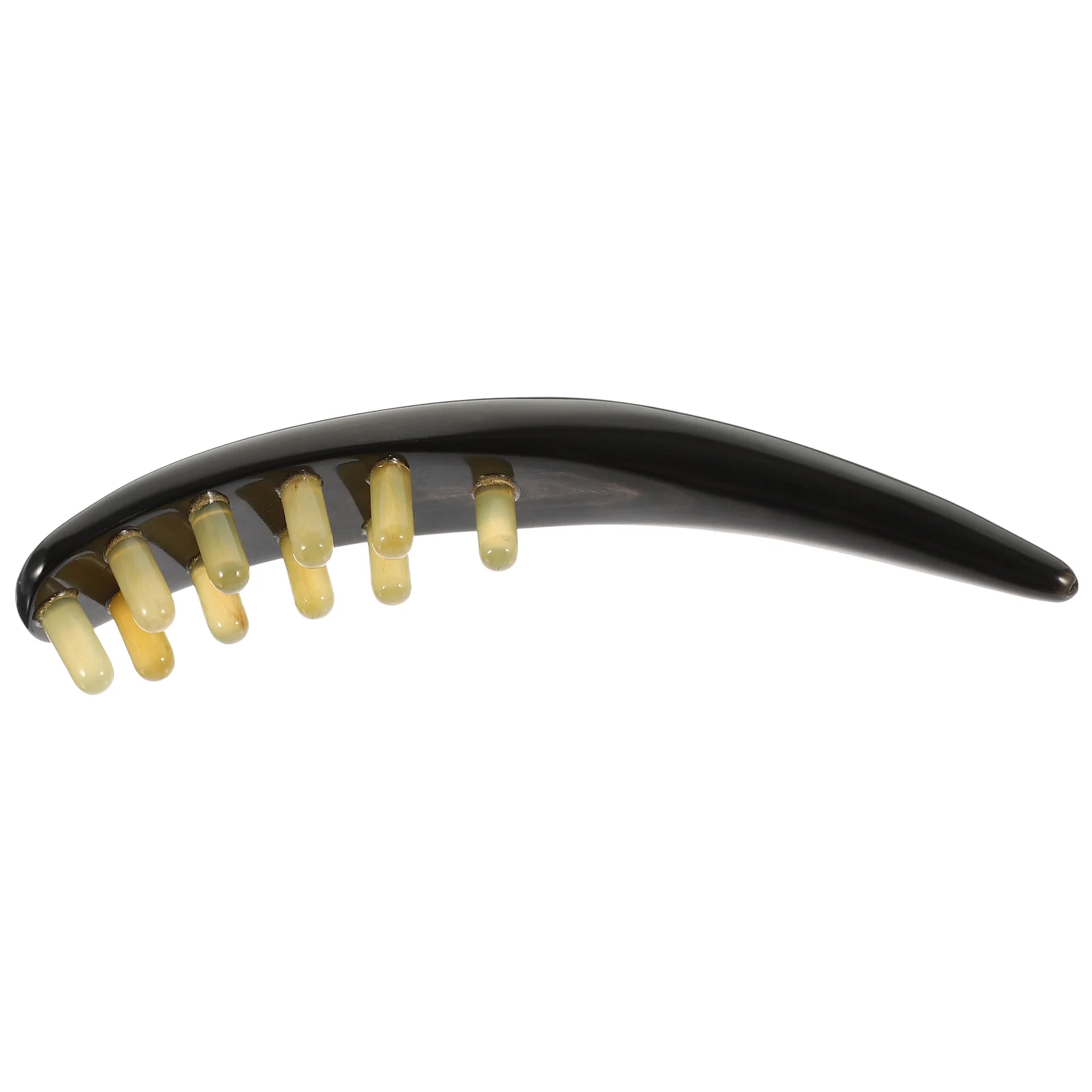 

Massage Comb Comb With Pick On The Plug Natural Ox Horn Scraping Board Hair Scalp Massaging Stick Horns Man Therapy Body