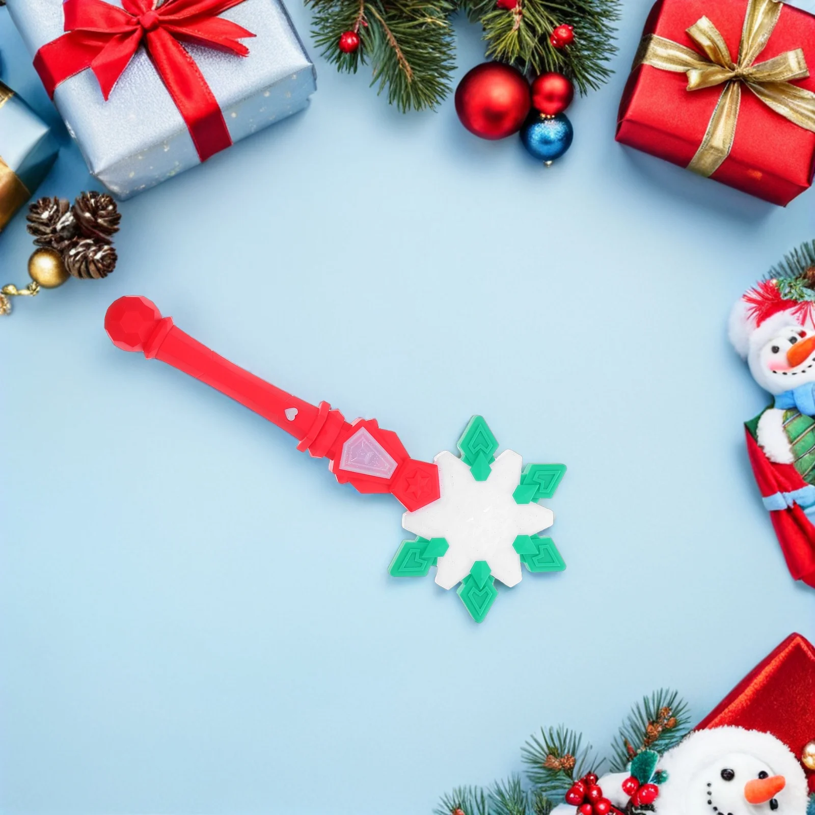 

Light Up Snowflake Wand Christmas LED Glowing Stick for Party Favors Costumes Cosplay Events Princess Celebration Decor